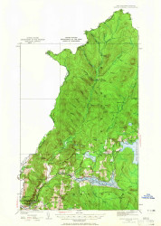 Indian Stream, New Hampshire 1926 (1965) USGS Old Topo Map Reprint 15x15 VT Quad 330095