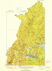 Indian Stream, New Hampshire 1926 () USGS Old Topo Map Reprint 15x15 VT Quad 330096