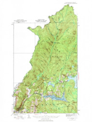 Indian Stream, New Hampshire 1926 (1974) USGS Old Topo Map Reprint 15x15 VT Quad 330097