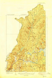 Indian Stream, New Hampshire 1927 () USGS Old Topo Map Reprint 15x15 VT Quad 330098