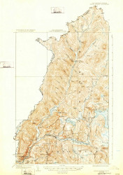 Indian Stream, New Hampshire 1927 (1932) USGS Old Topo Map Reprint 15x15 VT Quad 330100