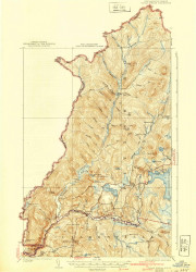 Indian Stream, New Hampshire 1927 (1940) USGS Old Topo Map Reprint 15x15 VT Quad 330101