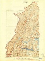 Indian Stream, New Hampshire 1927 (1946) USGS Old Topo Map Reprint 15x15 VT Quad 330102