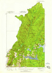Indian Stream, New Hampshire 1926 (1958) USGS Old Topo Map Reprint 15x15 VT Quad 330103