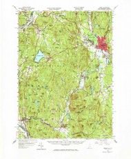 Keene, New Hampshire 1958 (1973) USGS Old Topo Map Reprint 15x15 VT Quad 330105
