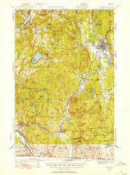 Keene, New Hampshire 1932 (1954) USGS Old Topo Map Reprint 15x15 VT Quad 330116