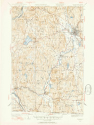 Keene, New Hampshire 1932 (1954) USGS Old Topo Map Reprint 15x15 VT Quad 460052