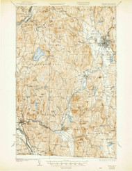 Keene, New Hampshire 1935 (1946) USGS Old Topo Map Reprint 15x15 VT Quad 460053