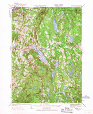 Mascoma, New Hampshire 1927 (1968) USGS Old Topo Map Reprint 15x15 VT Quad 330143