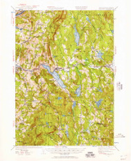 Mascoma, New Hampshire 1927 (1957) USGS Old Topo Map Reprint 15x15 VT Quad 330145