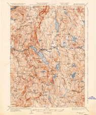 Mascoma, New Hampshire 1932 (1937) USGS Old Topo Map Reprint 15x15 VT Quad 330146