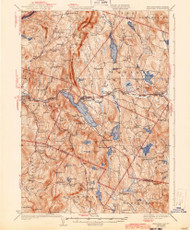 Mascoma, New Hampshire 1932 (1943) USGS Old Topo Map Reprint 15x15 VT Quad 330147