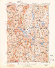Mascoma, New Hampshire 1932 (1950) USGS Old Topo Map Reprint 15x15 VT Quad 330148