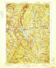 Mascoma, New Hampshire 1932 () USGS Old Topo Map Reprint 15x15 VT Quad 330149