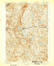 Mascoma, New Hampshire 1932 () USGS Old Topo Map Reprint 15x15 VT Quad 330150