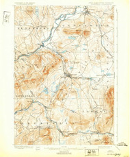 Whitefield, New Hampshire 1900 (1932) USGS Old Topo Map Reprint 15x15 VT Quad 330376