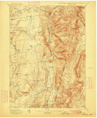 Berlin, New York 1898 (1900) USGS Old Topo Map Reprint 15x15 VT Quad 139232