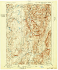 Berlin, New York 1898 (1932) USGS Old Topo Map Reprint 15x15 VT Quad 139238