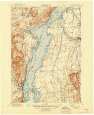 Port Henry, New York 1898 (1942) USGS Old Topo Map Reprint 15x15 VT Quad 129082
