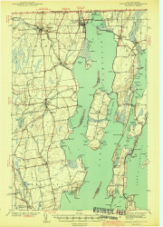 Rouses Point, New York 1939 (1941) USGS Old Topo Map Reprint 15x15 VT Quad 129237