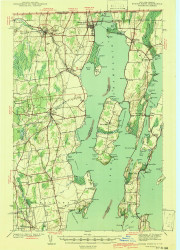 Rouses Point, New York 1939 (1941) USGS Old Topo Map Reprint 15x15 VT Quad 129239