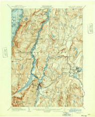 Whitehall, New York 1902 (1942) USGS Old Topo Map Reprint 15x15 VT Quad 140290