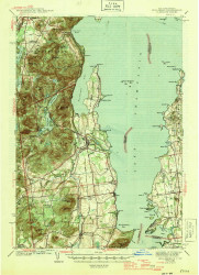 Willsboro, New York 1943 (1946) USGS Old Topo Map Reprint 15x15 VT Quad 140322