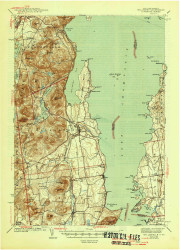 Willsboro, New York 1943 (1946) USGS Old Topo Map Reprint 15x15 VT Quad 140323