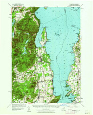 Willsboro, New York 1956 (1962) USGS Old Topo Map Reprint 15x15 VT Quad 140326