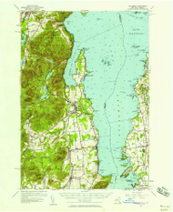 Willsboro, New York 1956 (1958) USGS Old Topo Map Reprint 15x15 VT Quad 140327