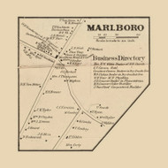 Marlboro Village, New Jersey 1861 Old Town Map Custom Print - Monmouth Co.