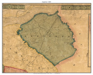 Deptford, New Jersey 1849 Old Town Map Custom Print - Salem & Gloucester Co.