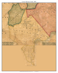 Lower Alloways Creek, New Jersey 1849 Old Town Map Custom Print - Salem & Gloucester Co.