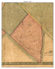 Pittsgrove, New Jersey 1849 Old Town Map Custom Print - Salem & Gloucester Co.