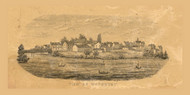View of Woodberry - , New Jersey 1849 Old Town Map Custom Print - Salem & Gloucester Co.