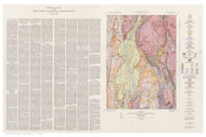 Mt. Toby - Map with Text 1851 - USGS Geological Map - Massachusetts