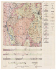 Keene - Brattleboro - Map with Legend 1949 - USGS Geological Map - New Hampshire