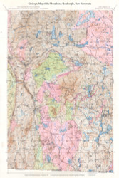 Mt. Monadnock - Map Only 1949 - USGS Geological Map - New Hampshire