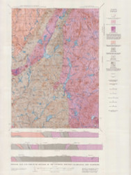 Lovewell Mountain - Map with Legend 1950 - USGS Geological Map - New Hampshire