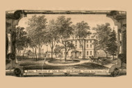 Kean Residence near Elizabeth - , New Jersey 1862 Old Town Map Custom Print - Union Co.