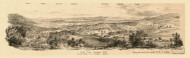 View from Prospect Hill on the Estate of O.J. Hayes - , New Jersey 1862 Old Town Map Custom Print - Union Co.