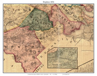 Brighton, Massachusetts 1856 Old Town Map Custom Print - Middlesex Co.