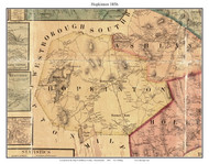 Hopkinton, Massachusetts 1856 Old Town Map Custom Print - Middlesex Co.