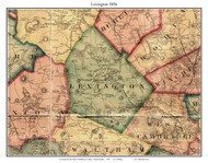 Lexington, Massachusetts 1856 Old Town Map Custom Print - Middlesex Co.
