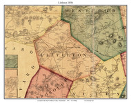 Littleton, Massachusetts 1856 Old Town Map Custom Print - Middlesex Co.