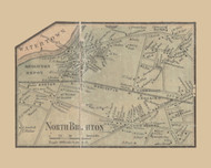 North Brighton, Brighton Massachusetts 1856 Old Town Map Custom Print - Middlesex Co.