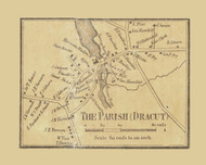 The Parish, Dracut Massachusetts 1856 Old Town Map Custom Print - Middlesex Co.