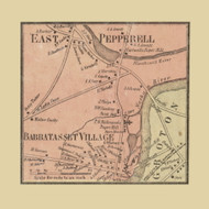 East Pepperell, Pepperell Massachusetts 1856 Old Town Map Custom Print - Middlesex Co.