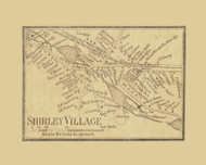 Shirley Village, Shirley Massachusetts 1856 Old Town Map Custom Print - Middlesex Co.