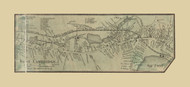 West Cambridge, West Cambridge Massachusetts 1856 Old Town Map Custom Print - Middlesex Co.